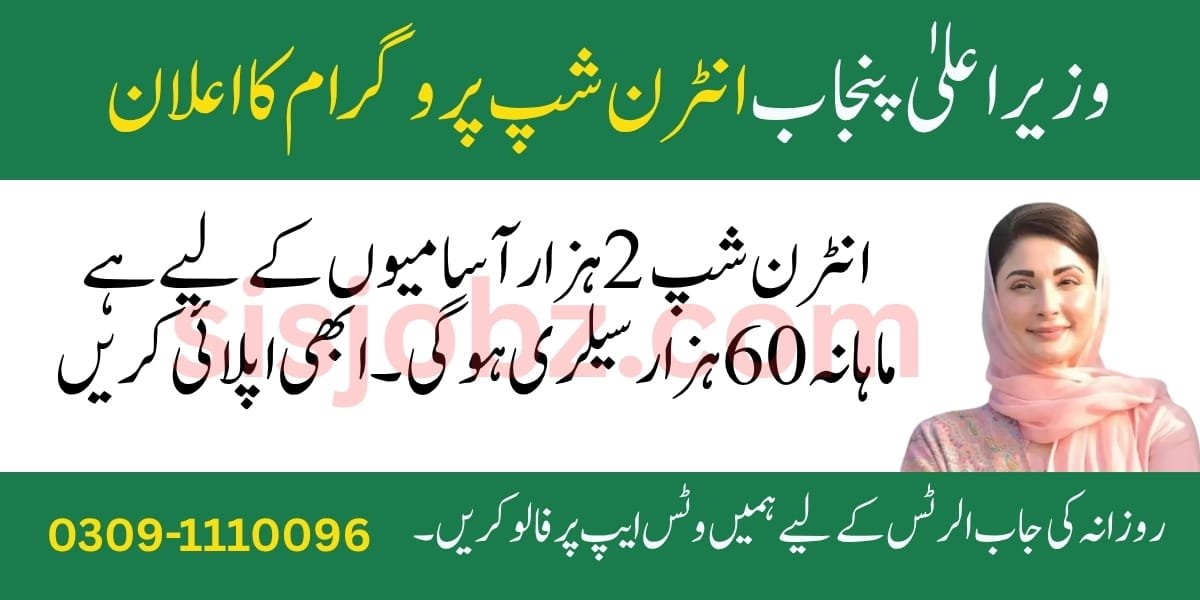 CM Punjab Internship Program 2025 for 2000 Graduates