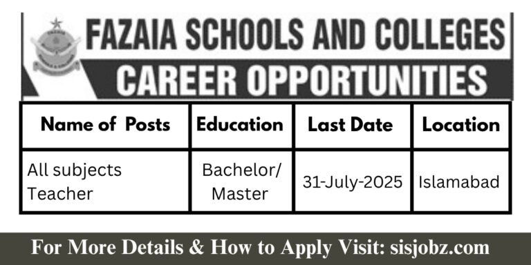 Fazaia Inter College E-9 Islamabad