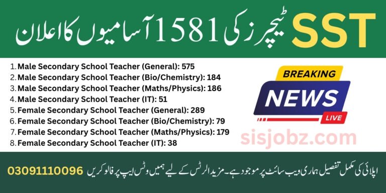 KPPSC SST Jobs 2025 in Elementary & Secondary Education Department