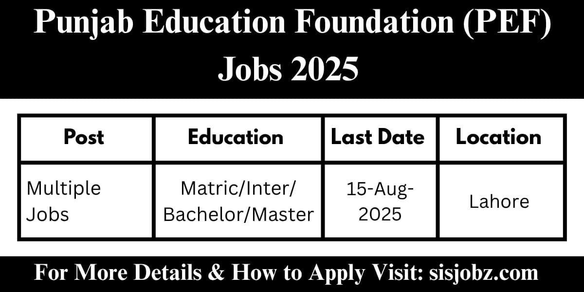 Punjab Education Foundation (PEF)